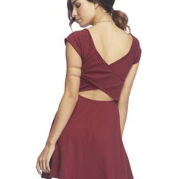 Wet Seal Dresses & Skirts - Cris cross semi open back red dress